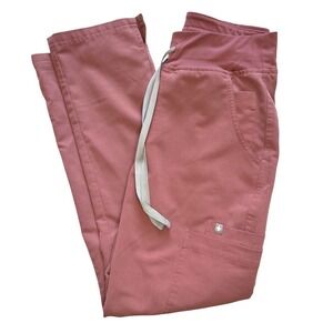 Figs XS Petite Yola High Waisted Skinny Women's Pants in Mineral Mauve / Pink
